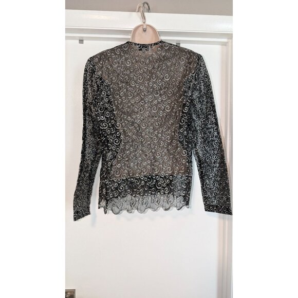 Vintage Spiegal Assets Lace jacket coat women's sz 8 Made in USA - Picture 2 of 8